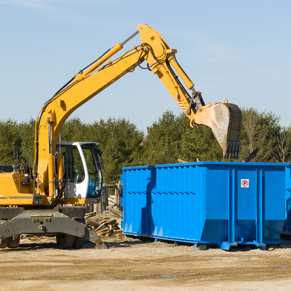 what happens if the residential dumpster is damaged or stolen during rental in Hallam NE